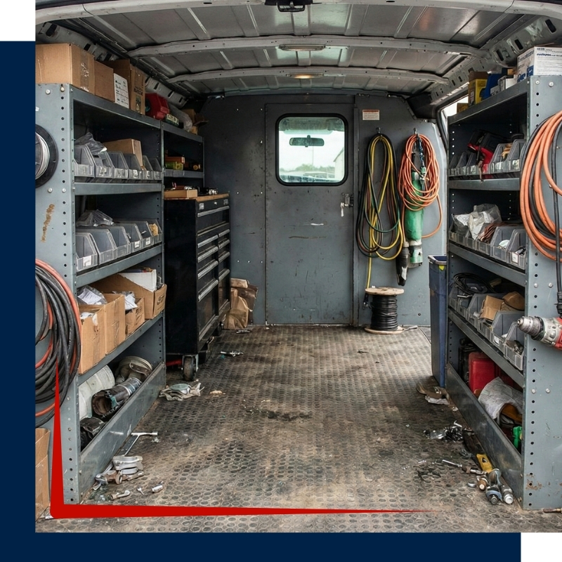 a service vehicle interior